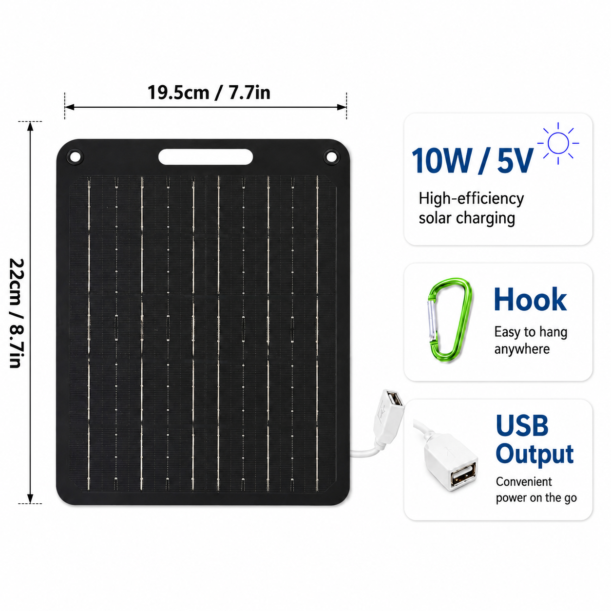10W Black Monocrystalline Solar Panel for Solar Pump Kits - main product image