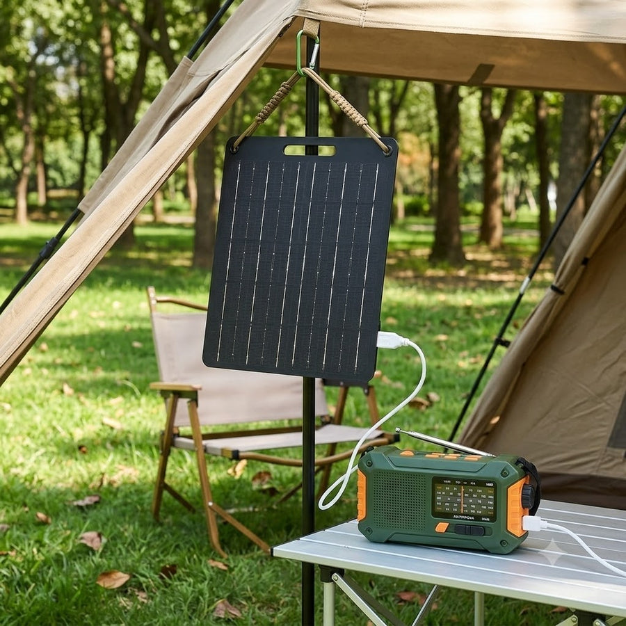 3W Black USB Solar Panel