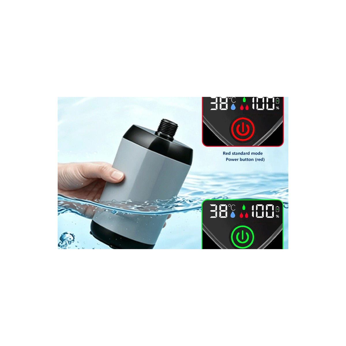 Portable Outdoor Shower Pump Kit - High Flow Camping Shower