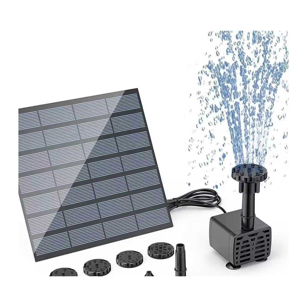 Split Panel Solar Fountain Pump with Extension Cable