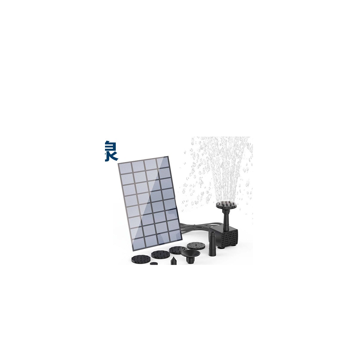 Split Panel Solar Fountain Pump with Extension Cable